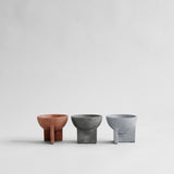 101 Copenhagen Osaka bowl mini collection: terracotta, light and dark grey