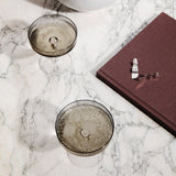 ferm LIVING Ripple Champagne Saucers - Smoked Grey